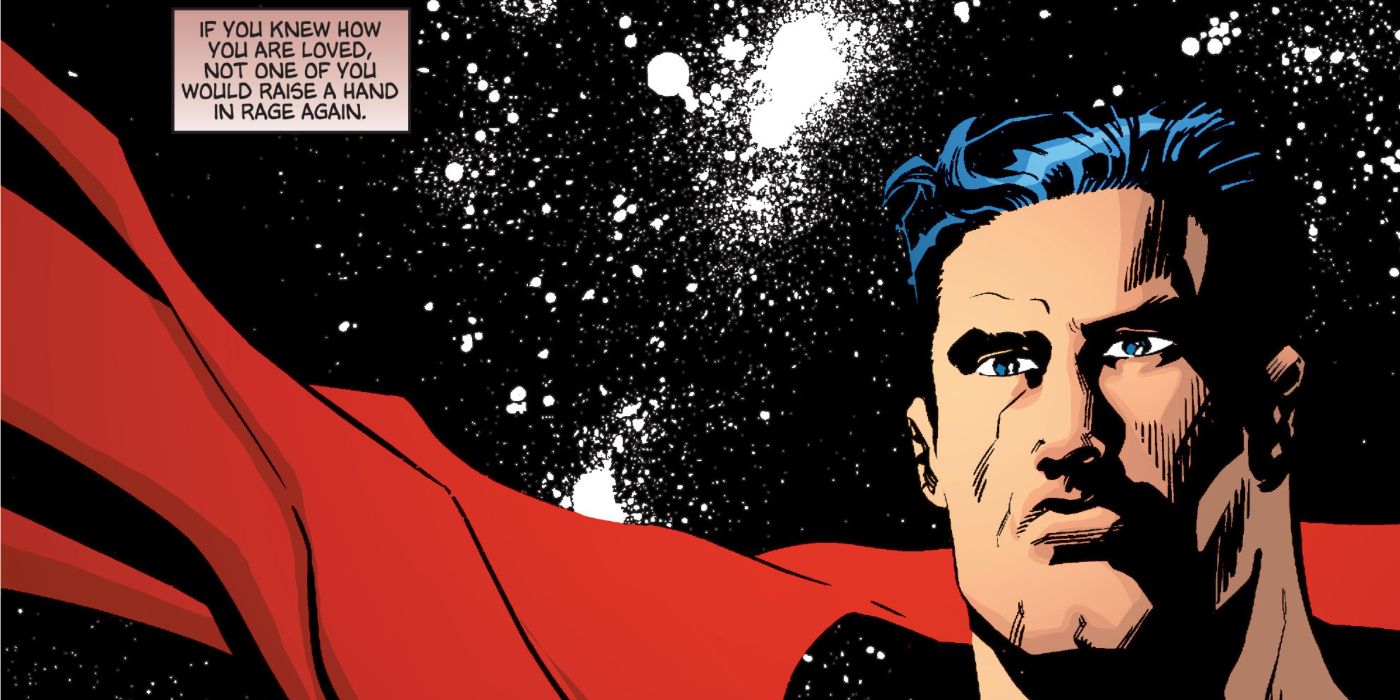 Superman comic panel JLA Hitman