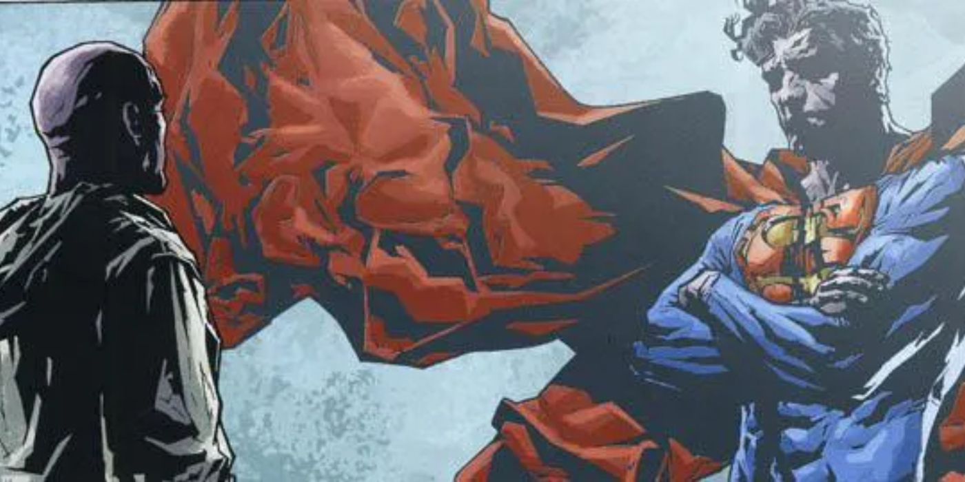 Superman comic panel superman and lex luthor