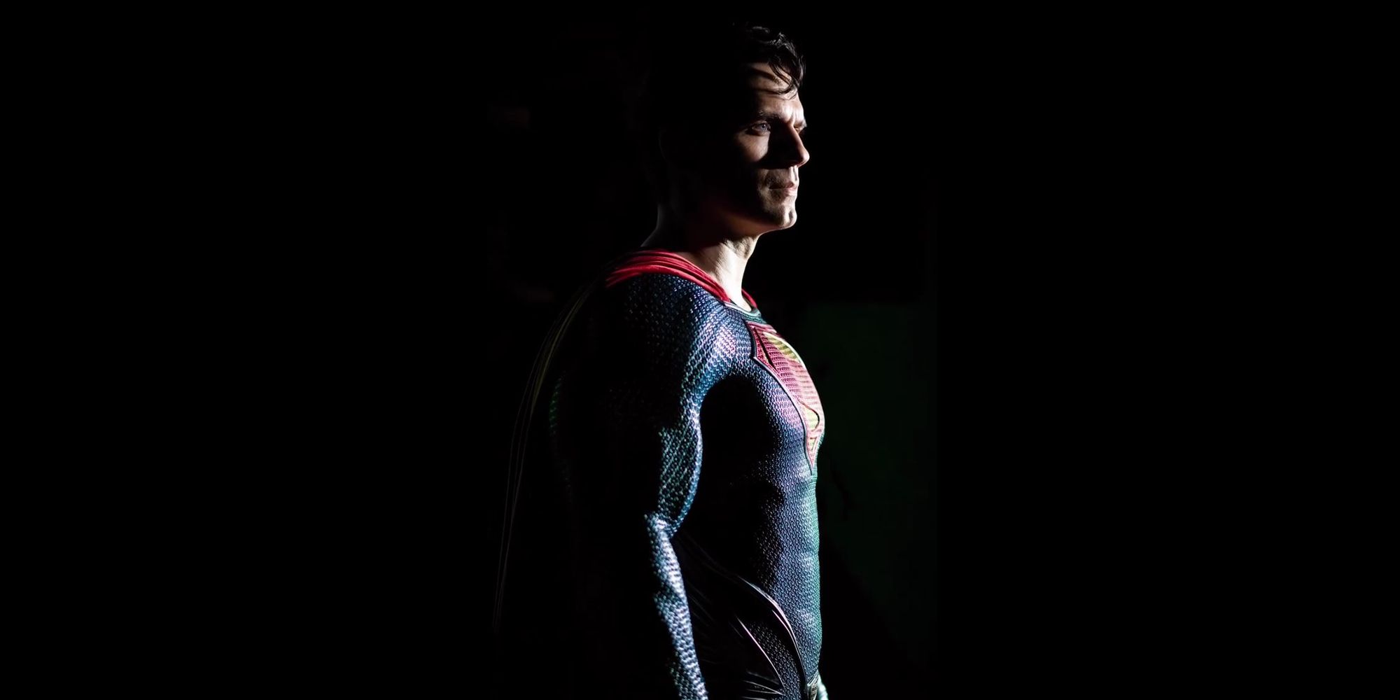 Superman standing in the shadows in Black Adam (2022)