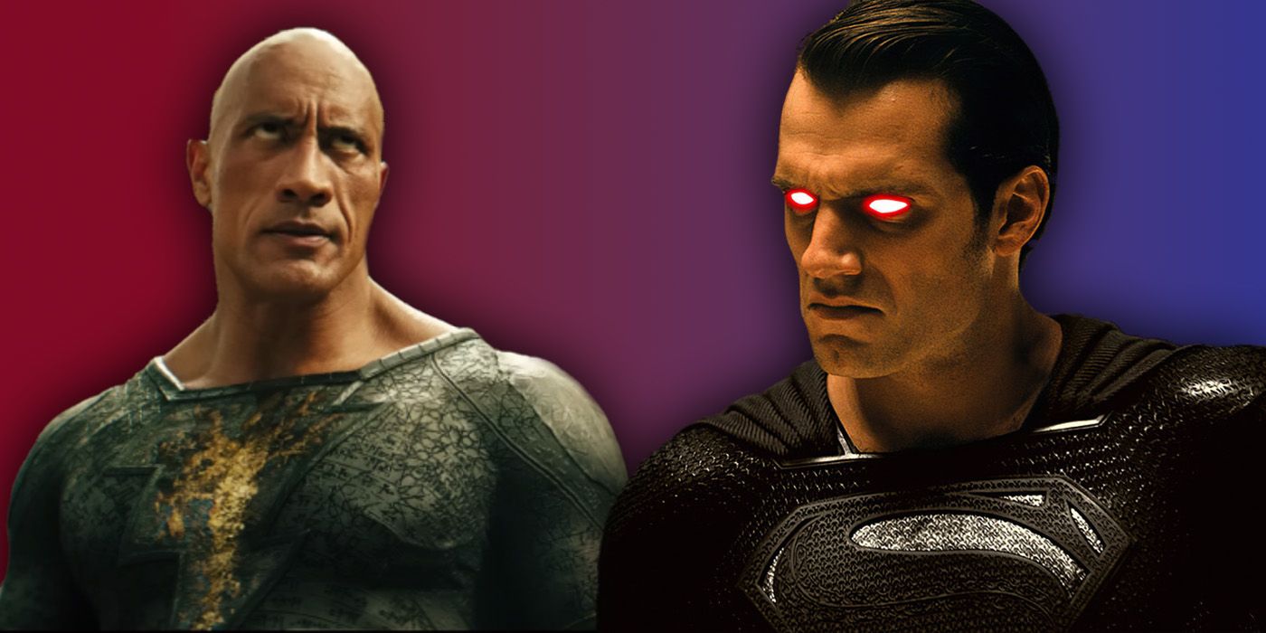 Adão Negro de The Rock vs Superman de Henry Cavill