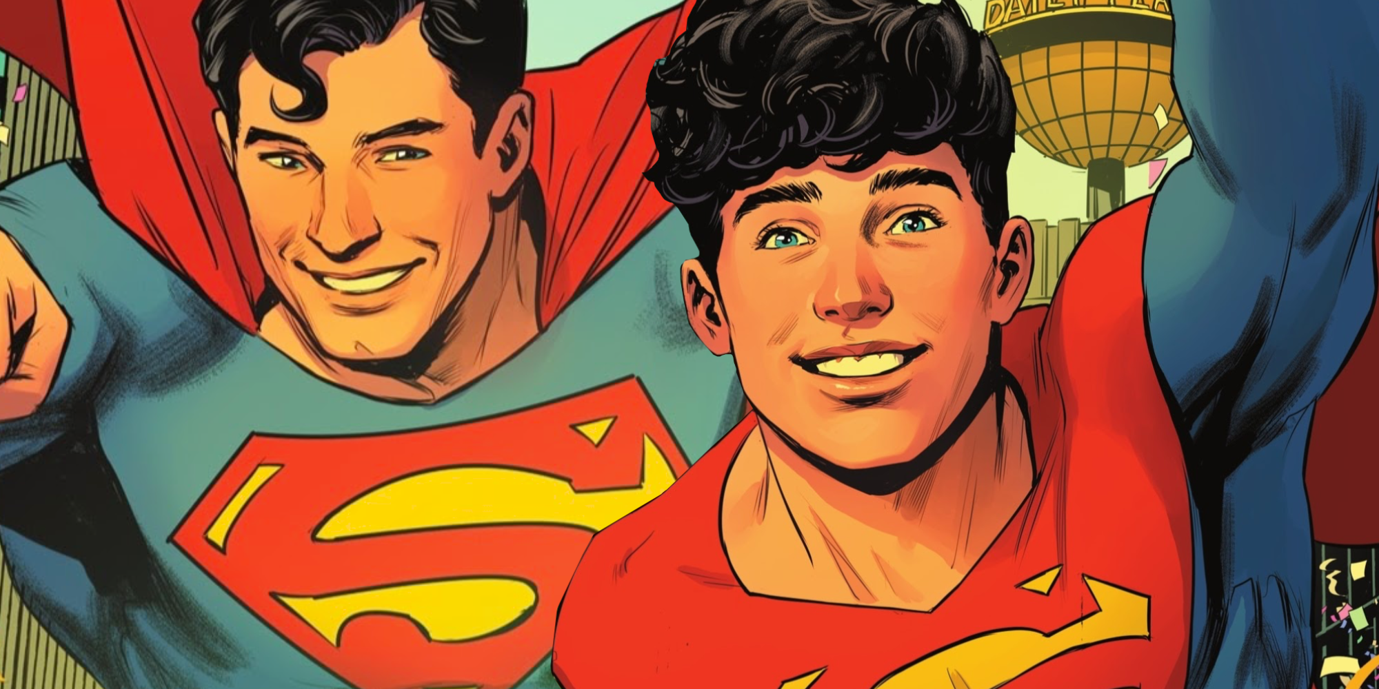 Clark Kent's Superman and Jon Kent in DC Comics