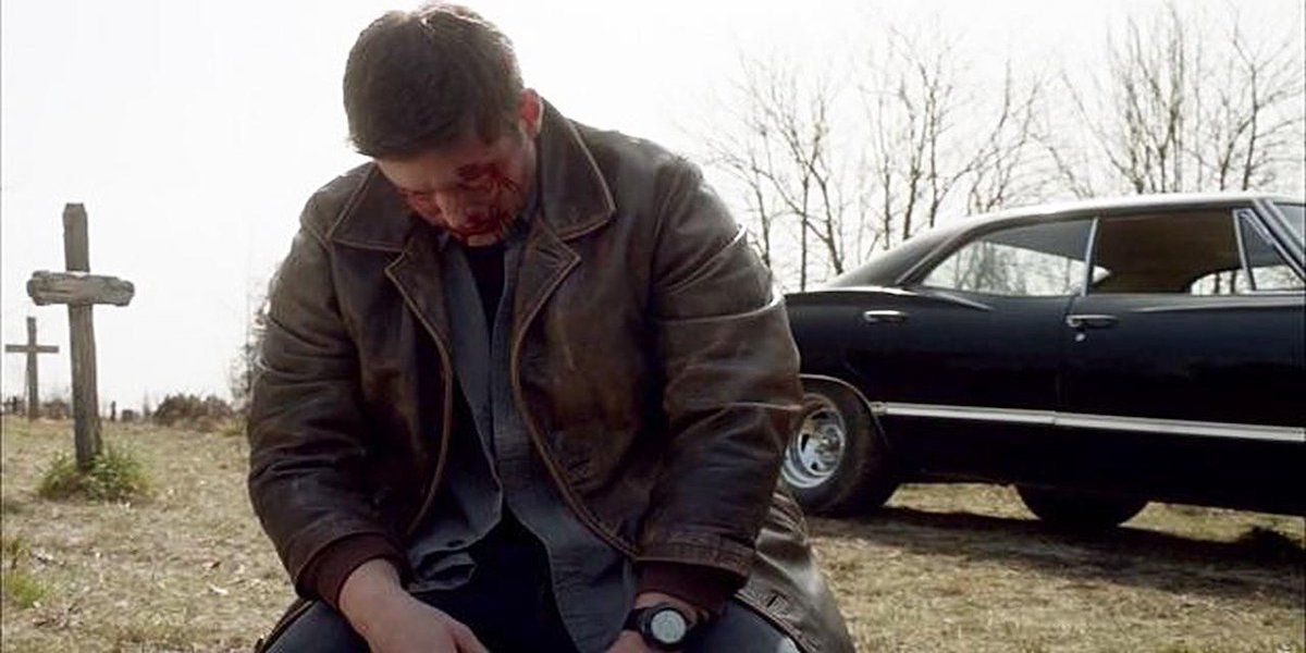 Dean espancado e derrotado em A Canção do Cisne de Supernatural