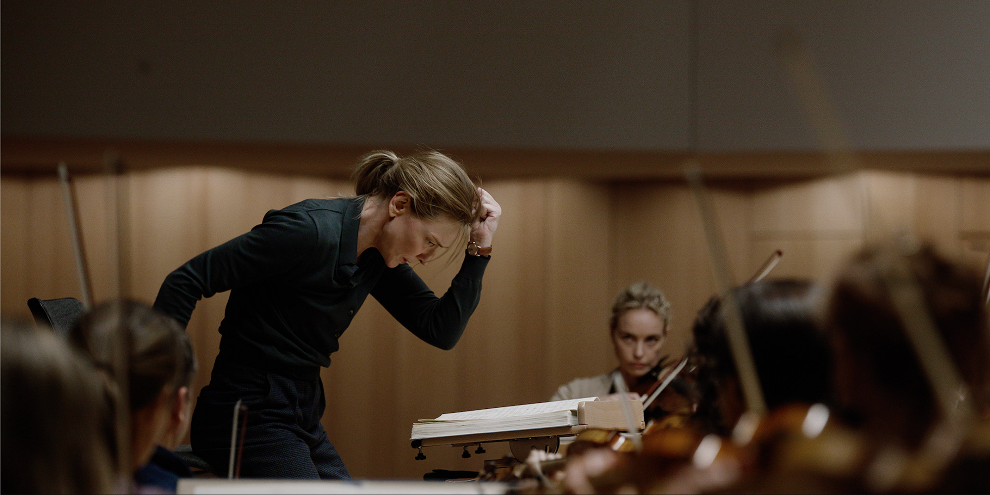 Cate Blanchett conducting in TAR.