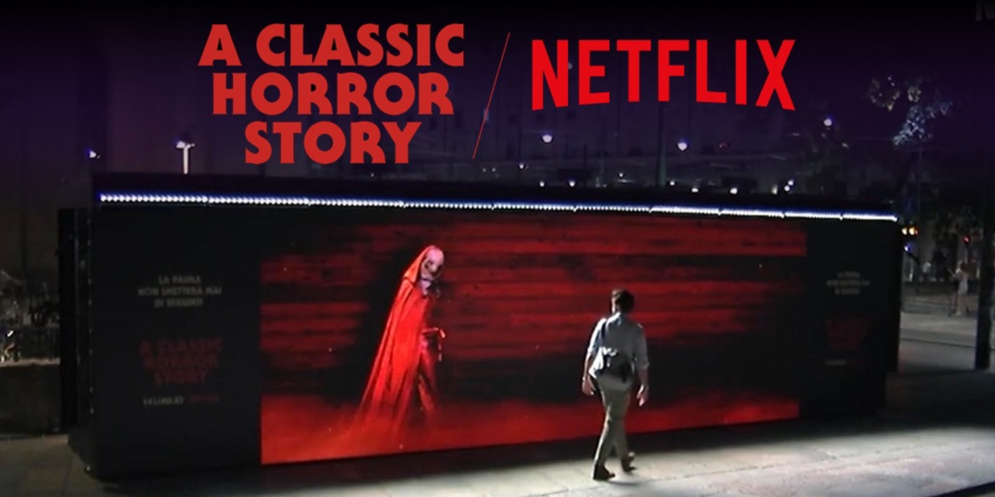 A classic horror story billboard marketing live