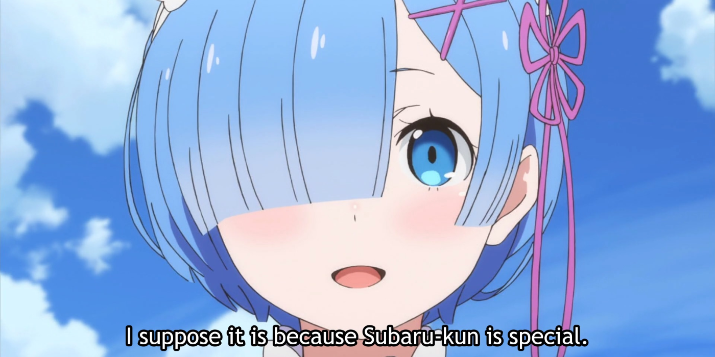 Rem confessing her feelings to Subaru in Re:Zero