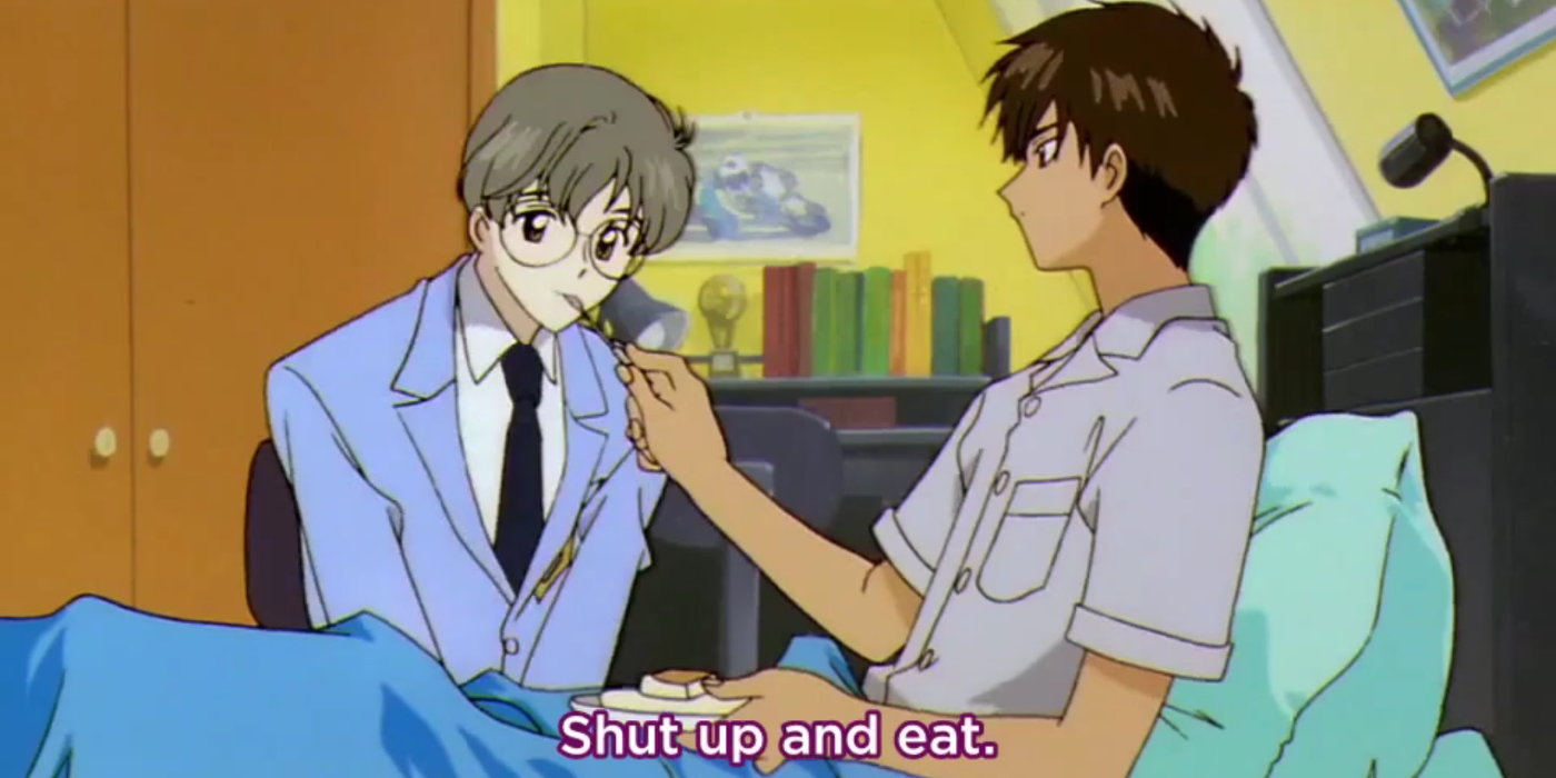 Cardcaptor Sakura Touya feeding Yukito