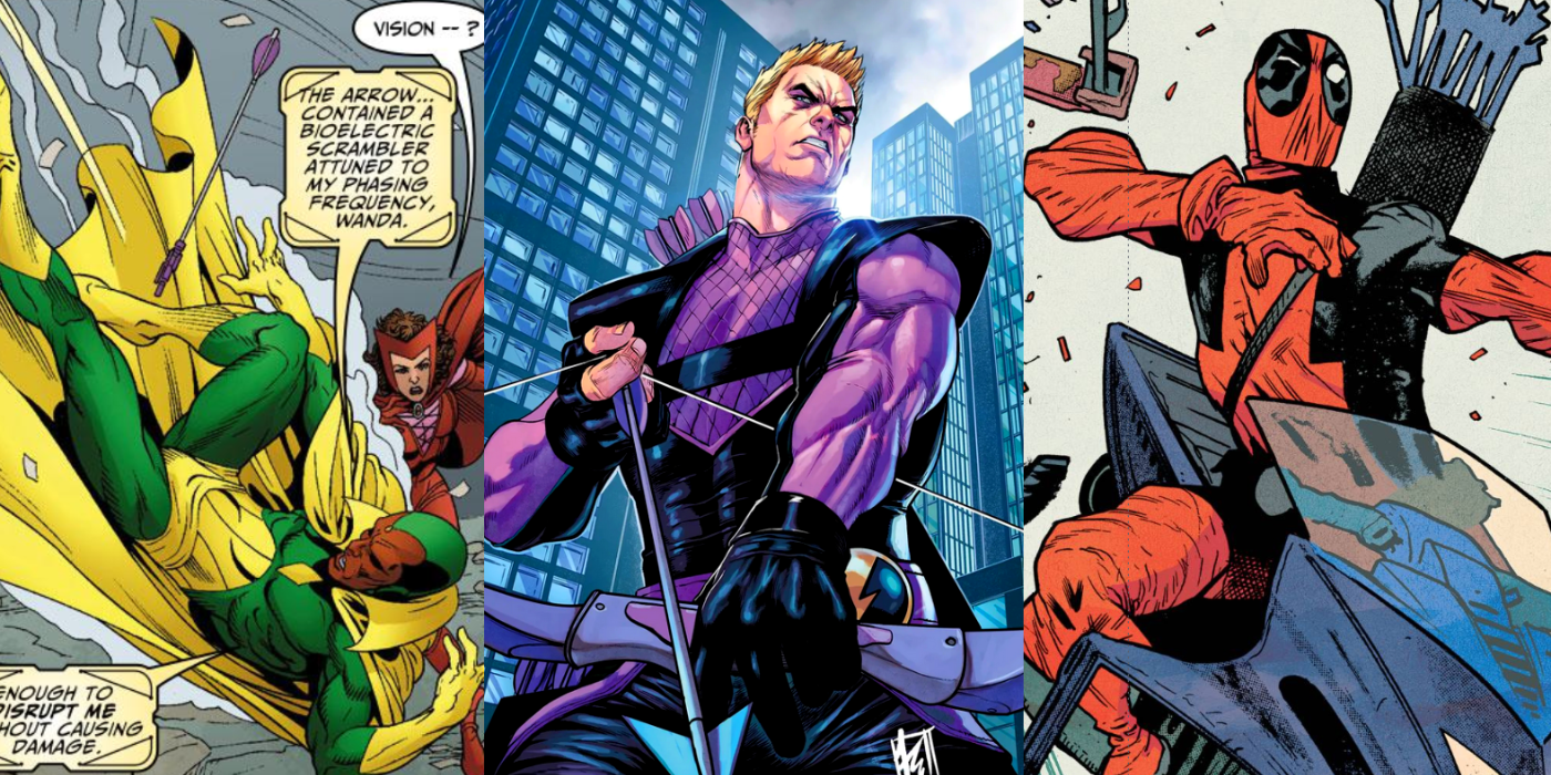 Hawkeye defeating powerful foes