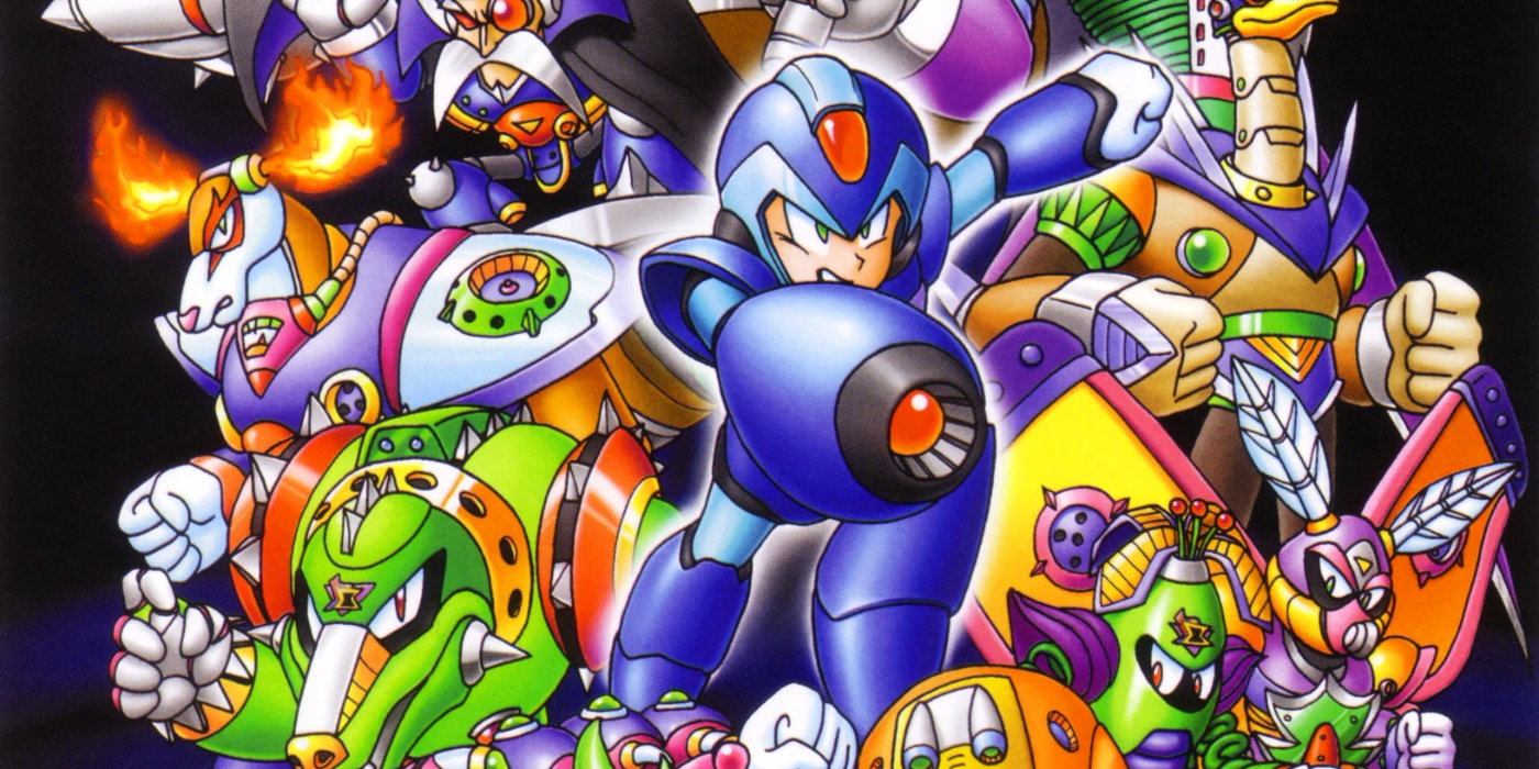 Megaman X2 pôster de todos os personagens