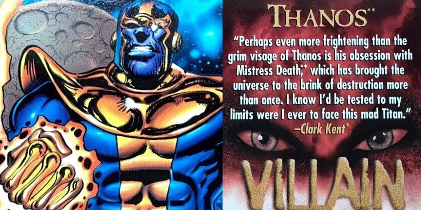 Thanos Superman Trading Card Marvel DC