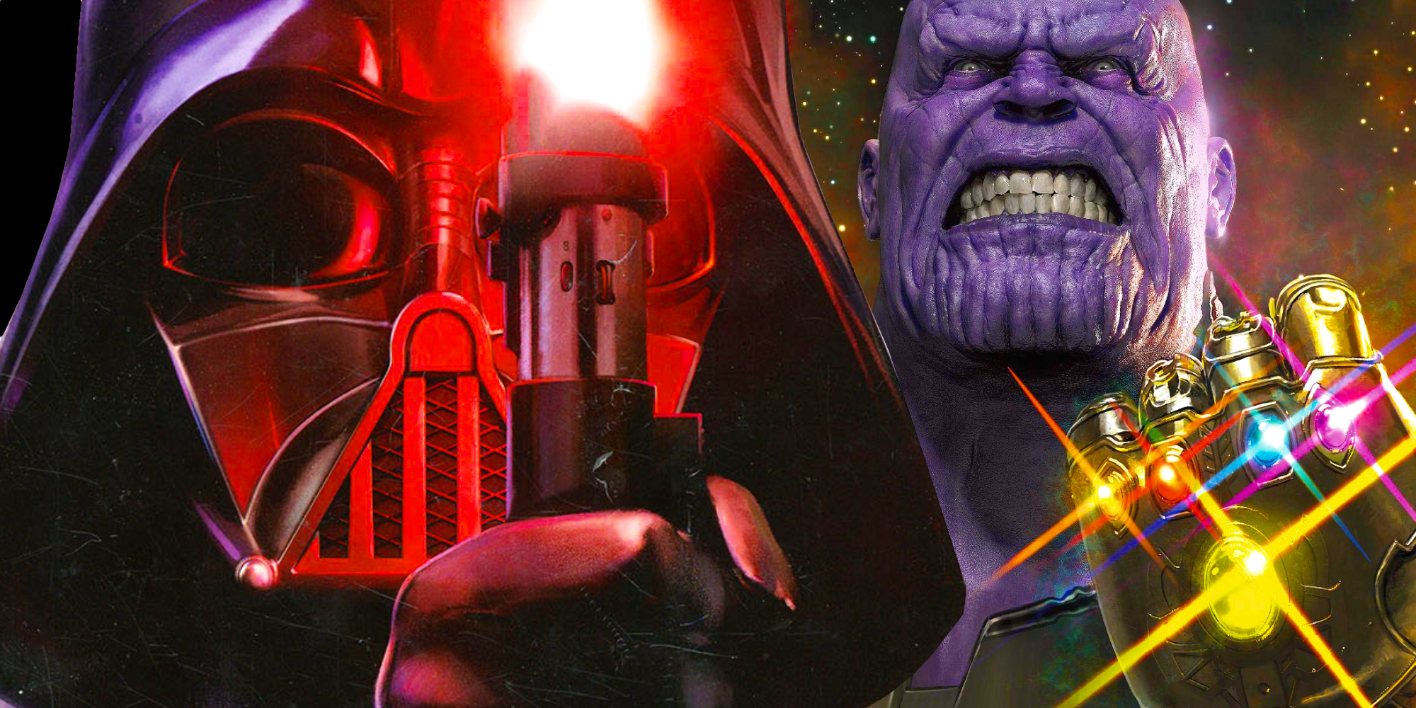 Marvel's Thanos vs Star Wars' Darth Vader 