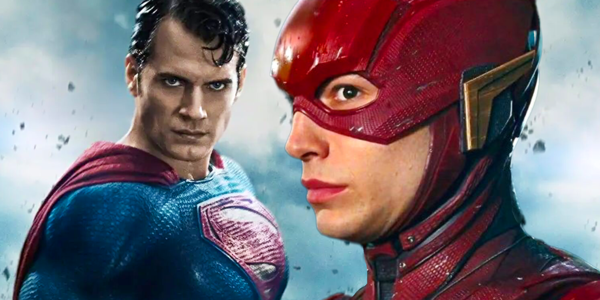 Ezra Miller's Flash and Henry Cavill's Superman