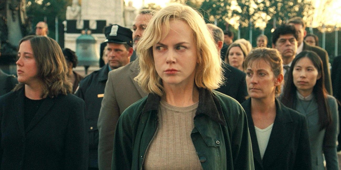Nicole Kidman looking nervous in The Invasion