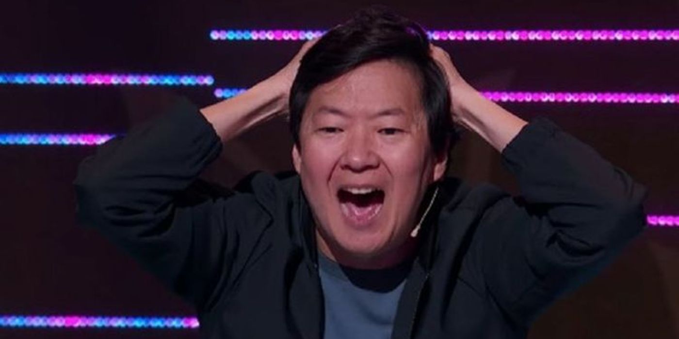 The Masked Singer panelist Ken Jeong during a reveal
