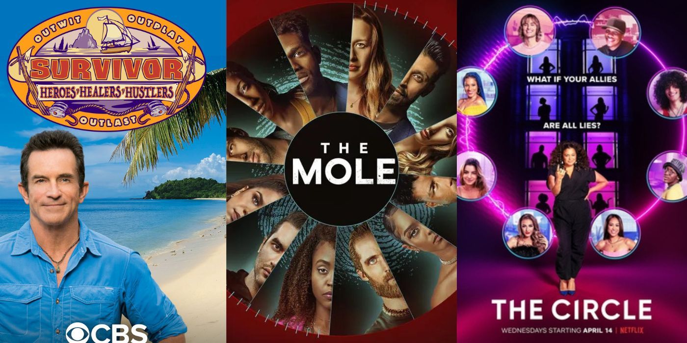 Split Image: Survivor, The Mole, and The Circle promo posters