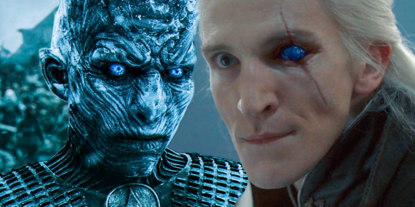 The Night King in Game of Thrones and Aemond Targaryen in House of the Dragon