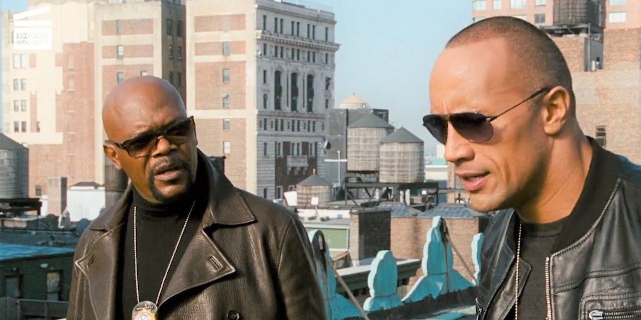 Samuel L Jackson and Dwayne Johnson in The Other Guys