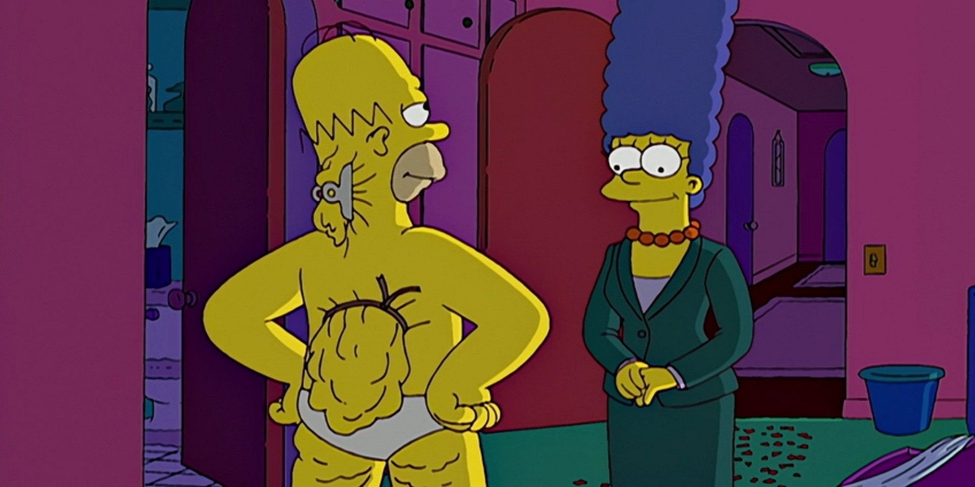 Homer and Marge in Husbands and Knives