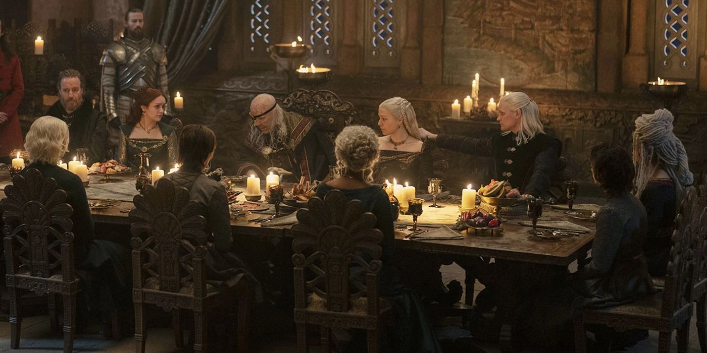 The Targaryens have dinner house of the dragon season 1 episode 8