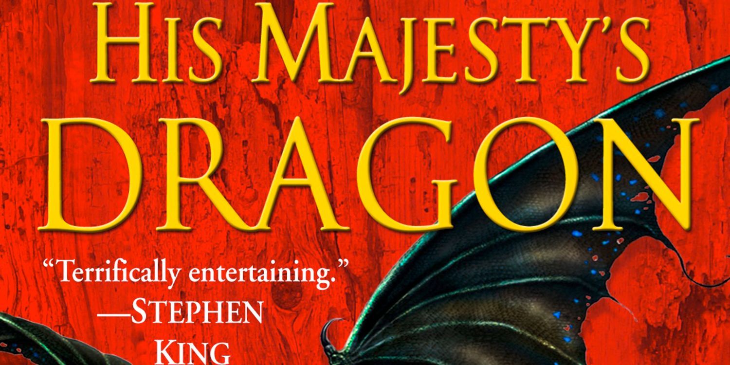 The cover of the first book of the Temeraire series