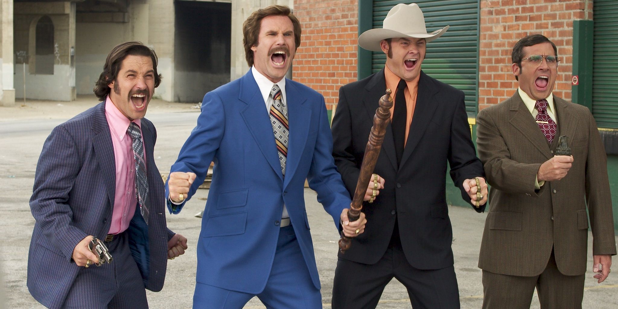 The news team prepare for battle in Anchorman