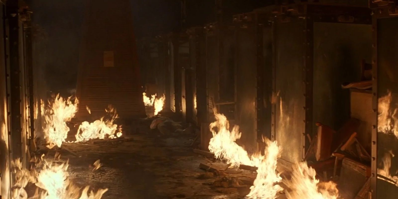 The theater burns at the end of The Prestige