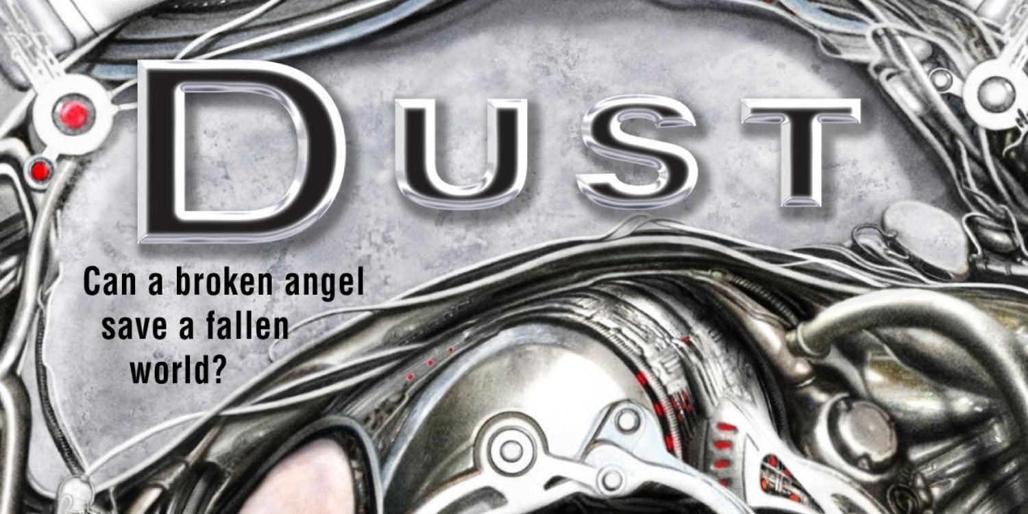The title text of Dust the first book in Jacobs Ladder by Elizabeth Bear