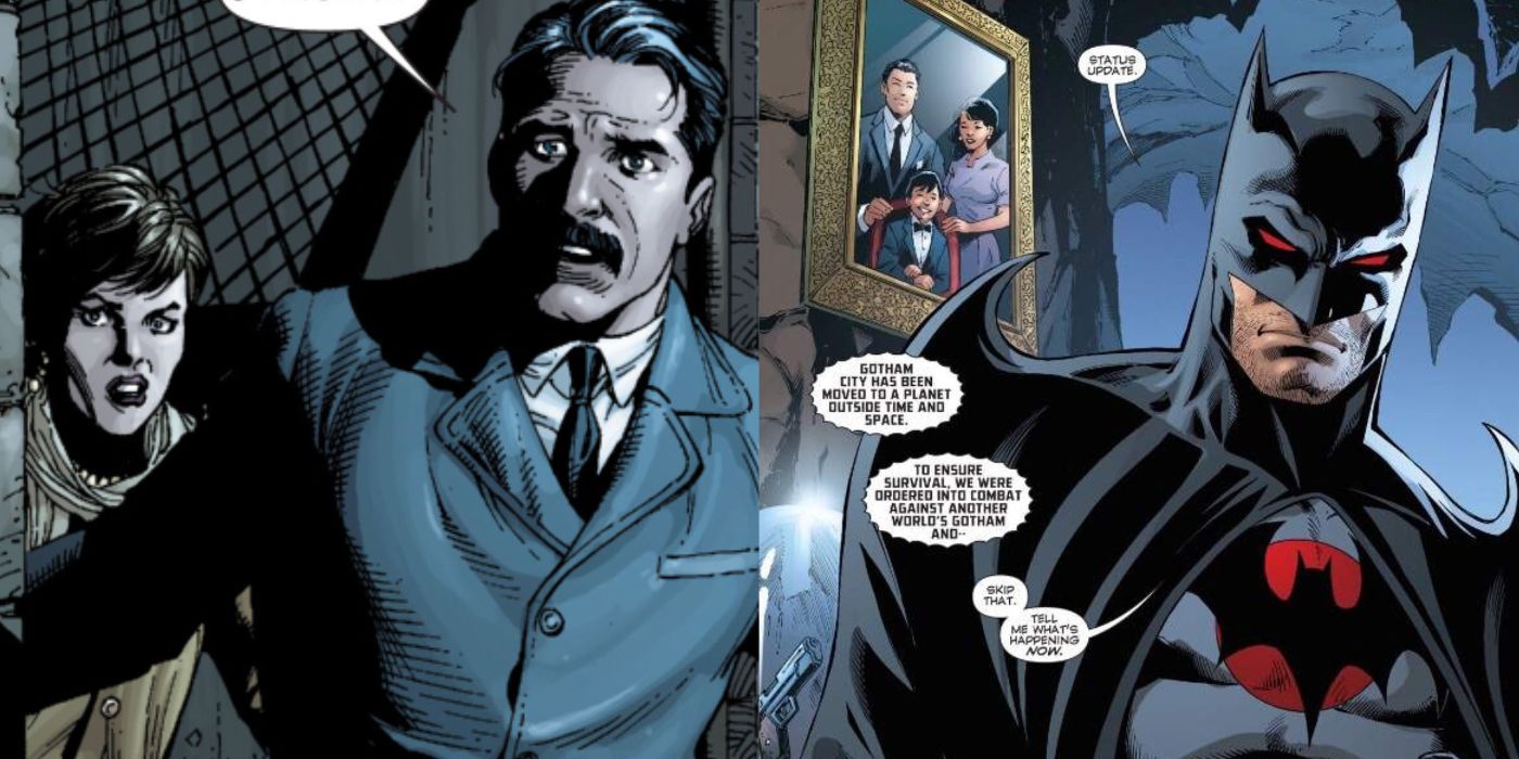 Split image showing Thomas Wayne in various DC Comics