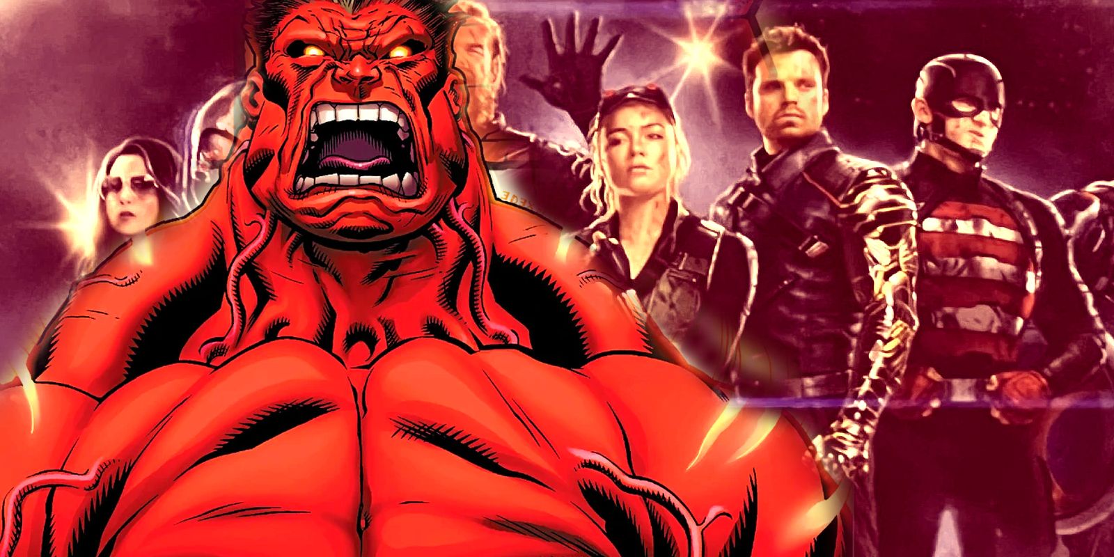Comic book Red Hulk fronts MCU Thunderbolts lineup