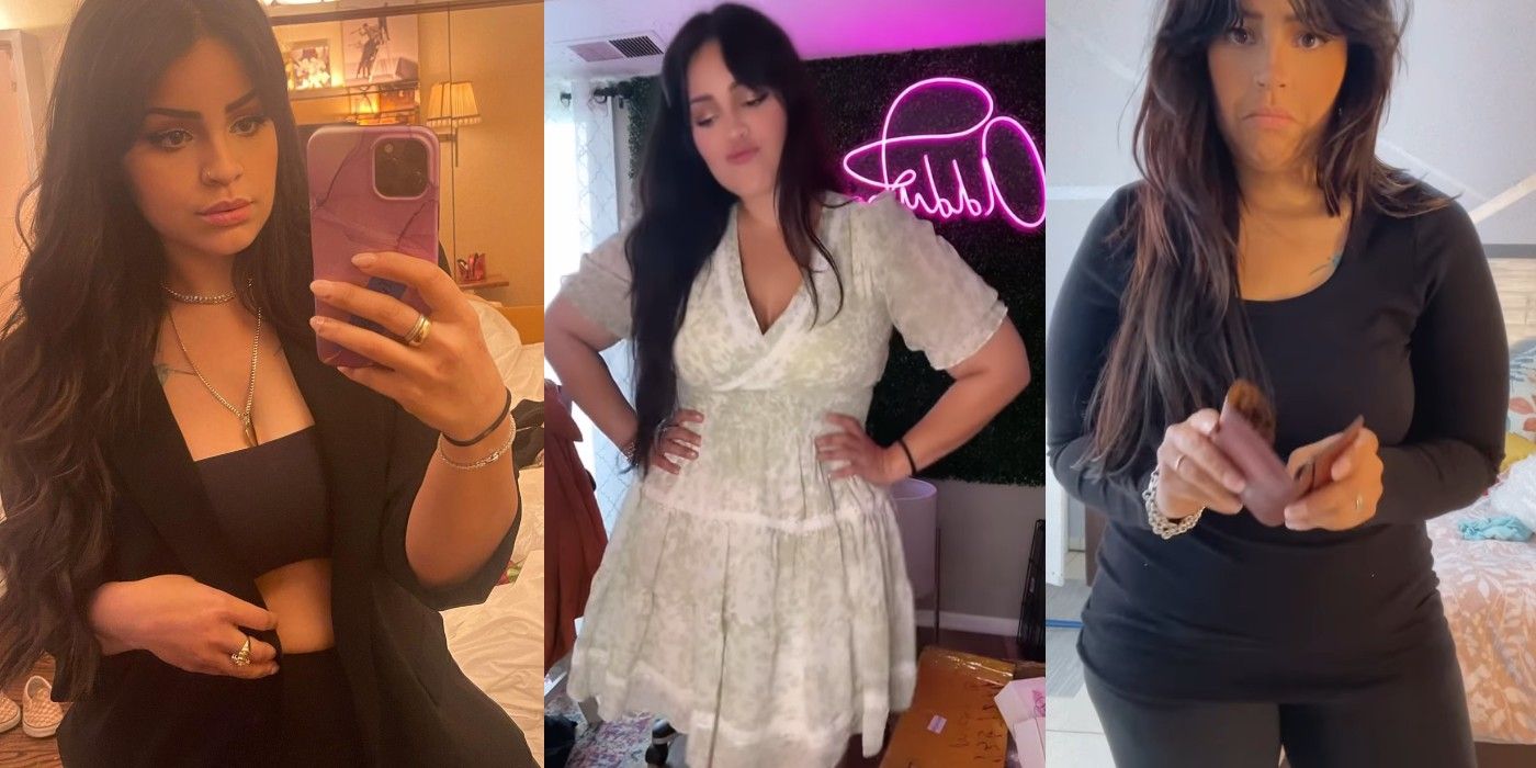 Tiffany Francho instagram de perda de peso três imagens lado a lado 90 Day Fiance