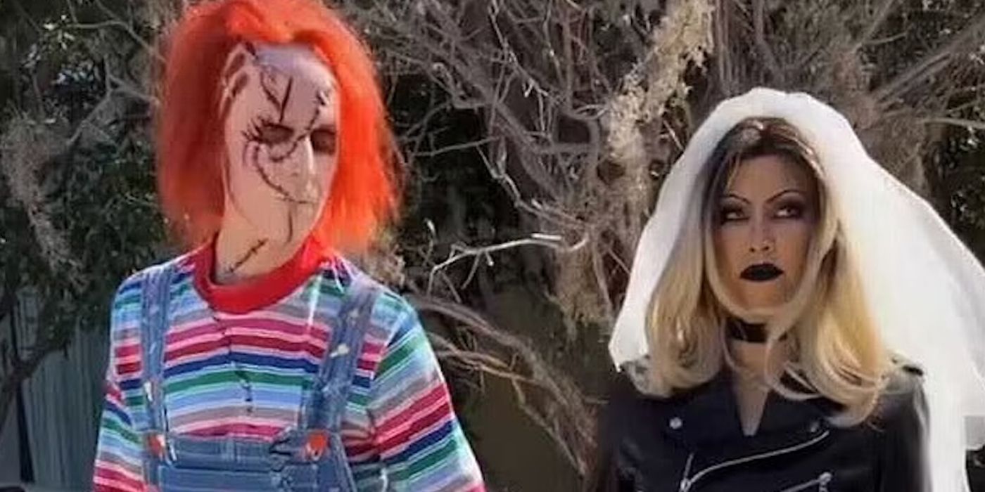 Travis Barker and Kourtney Kardashian as Chucky and the Bride of Chucky for Halloween 2022
