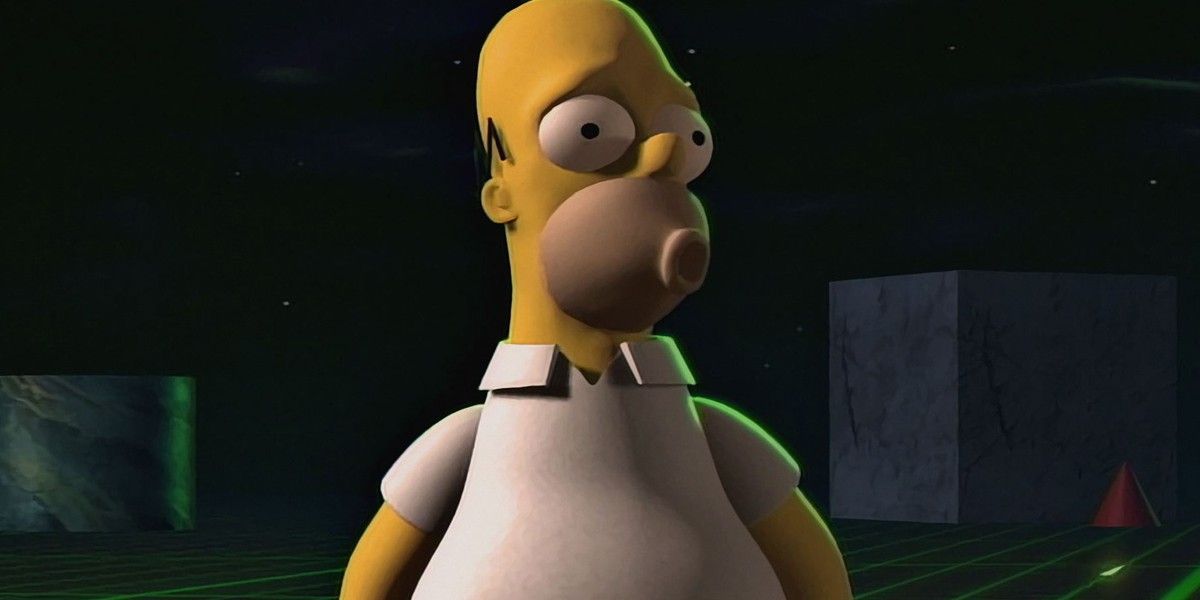 3D Homer Simpson em Treehouse Of Horror VI