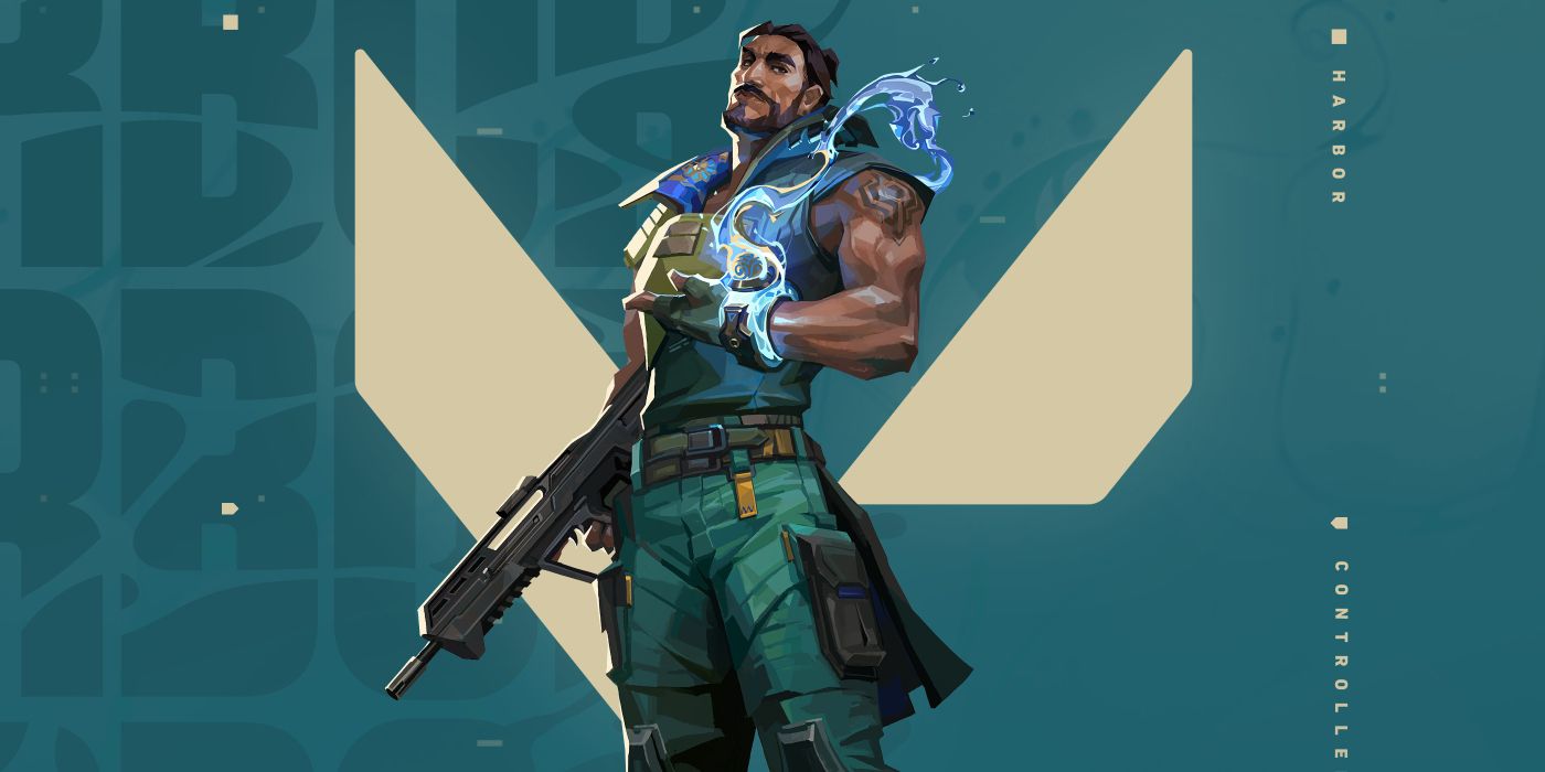 The character of Harbor appears in a promo image for Vallorant