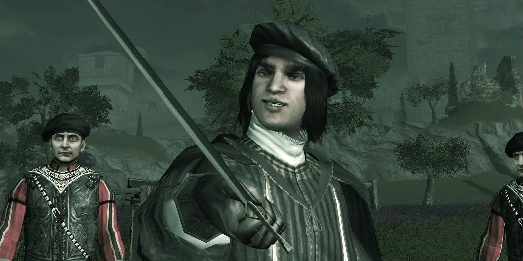Vieri De Pazii cầm kiếm trong Assassin's Creed II