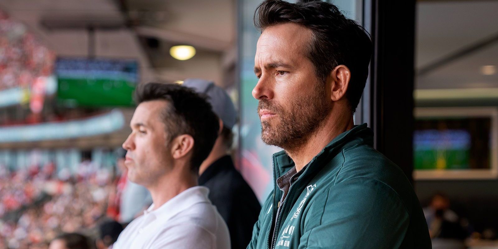 Ryan Reynolds and Rob McElhenny look on in Welcome to Wrexham