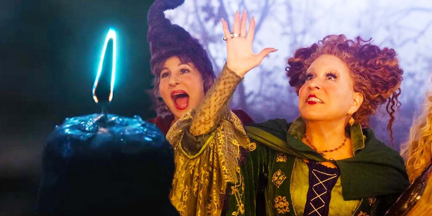 Hocus Pocus 2 - The Sanderson Sisters & Black Flame Candle