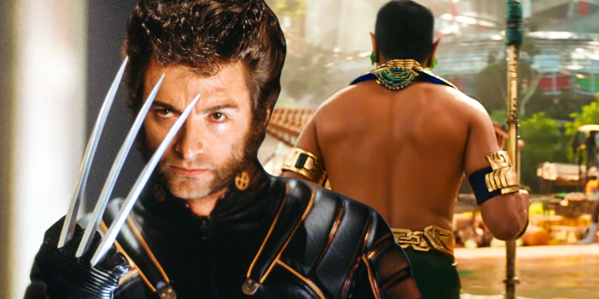 Wolverine em X-Men e Namor em Black Panther Wakanda Forever