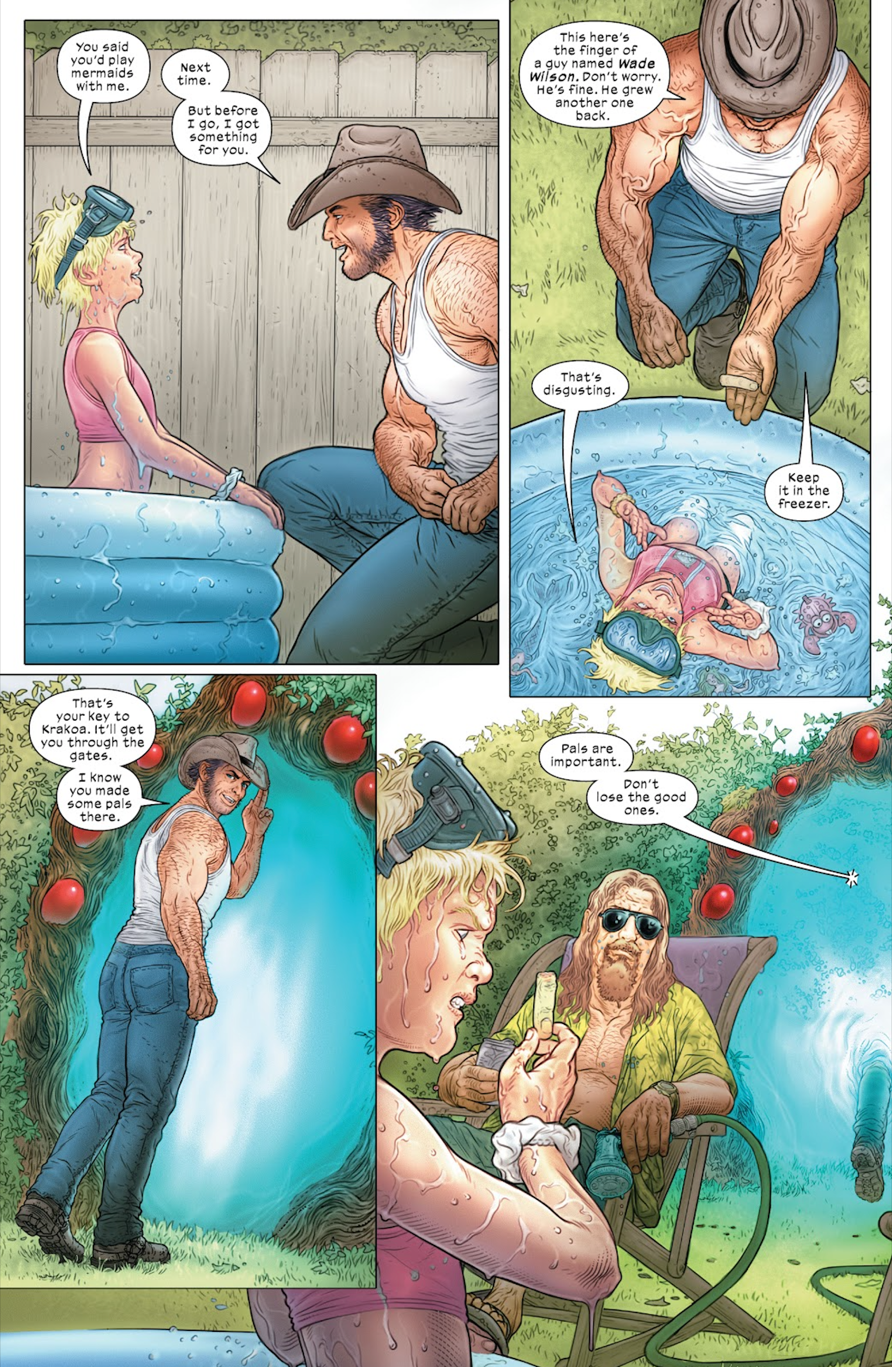 Wolverine uses Deadpool&rsquo;s finger to get to Krakoa