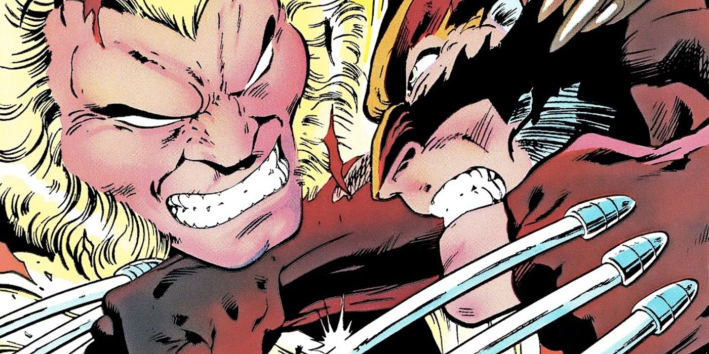 Wolverine tangles with Sabretooth in Marvel Comics 