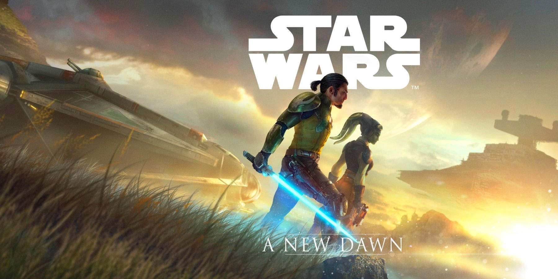 Hera Syndulla and Kana Jarus on the cover of star wars novel a new dawn
