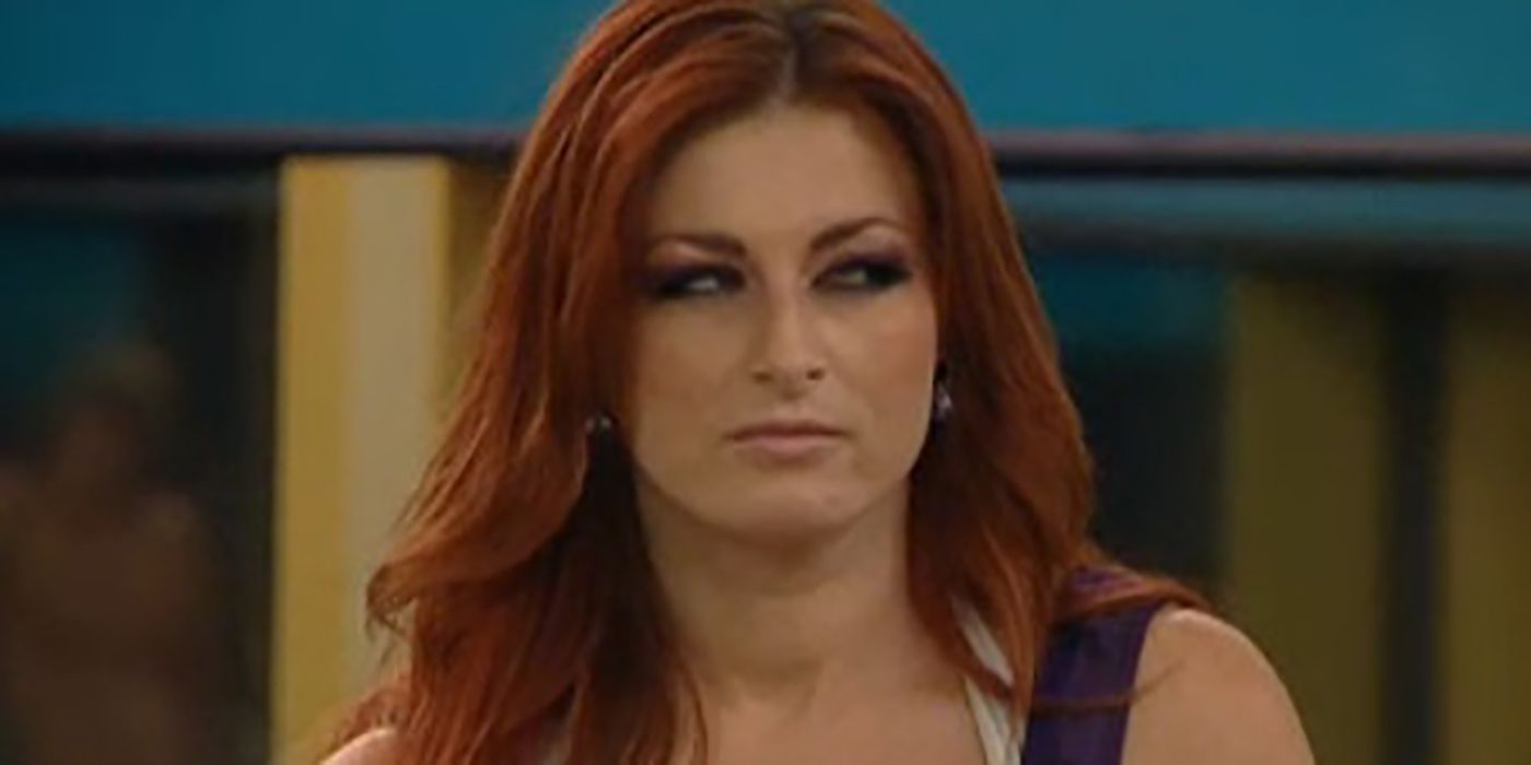 Rachel from Big Brother giving side eyes