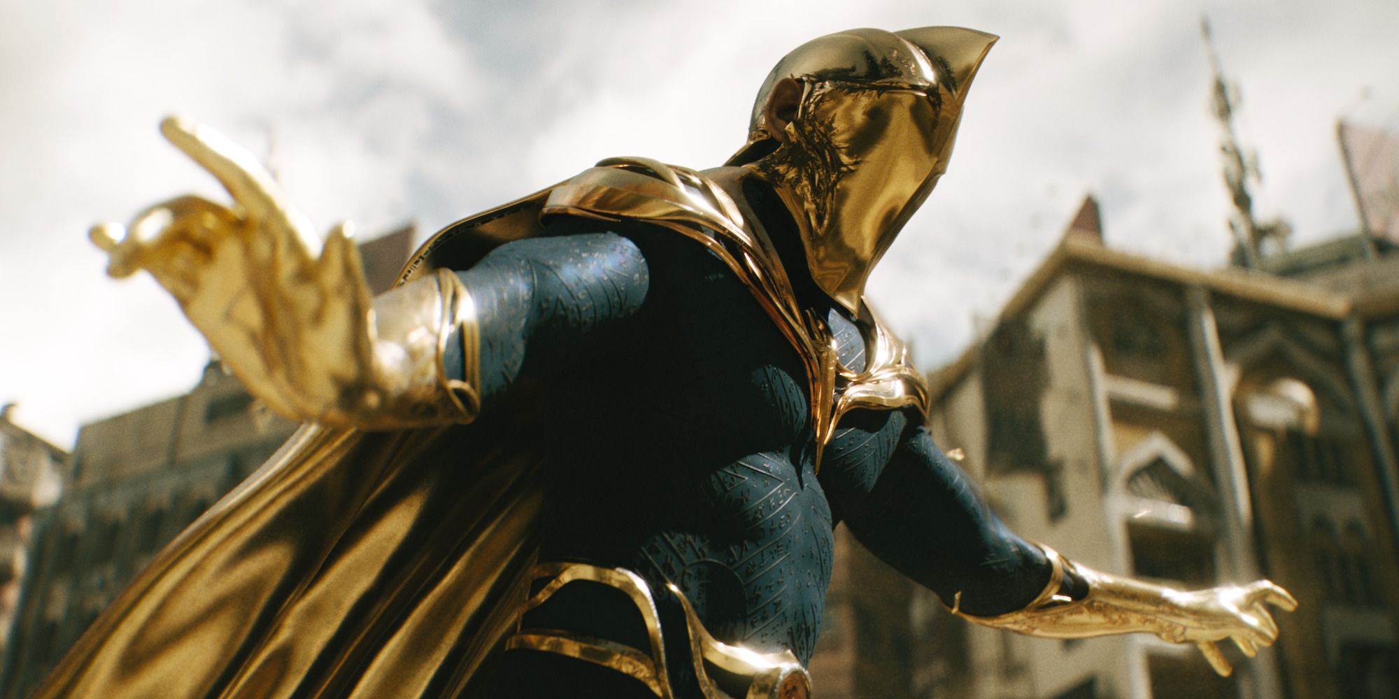 Doctor Fate in costume in Black Adam.