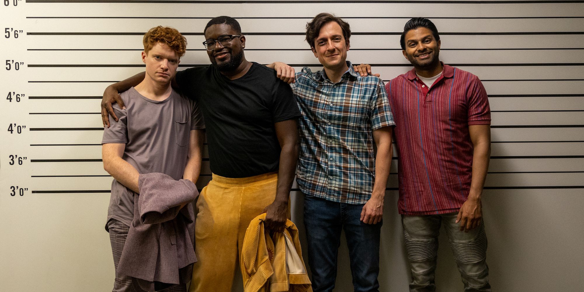 Brendan Scannell, Lil Rel Howery, Josh Brener, and Asif Ali, in Bromates