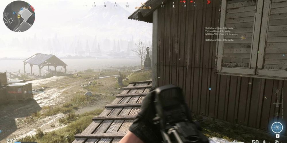 Um jogador de Call of Duty usa um caminho de acampamento alternativo