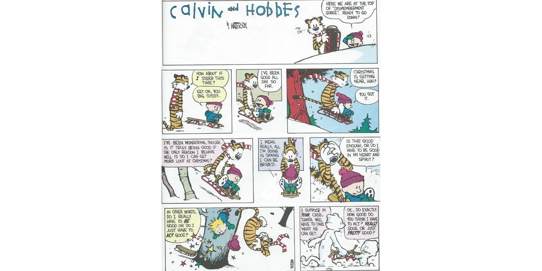 calvin and hobbes how good do i need to be