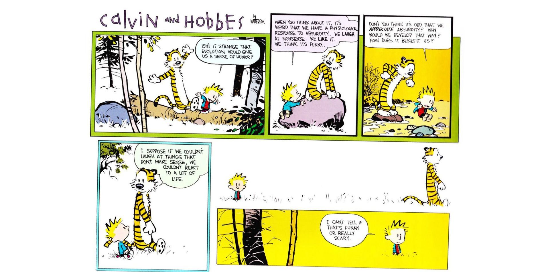 calvin and hobbes scary thought