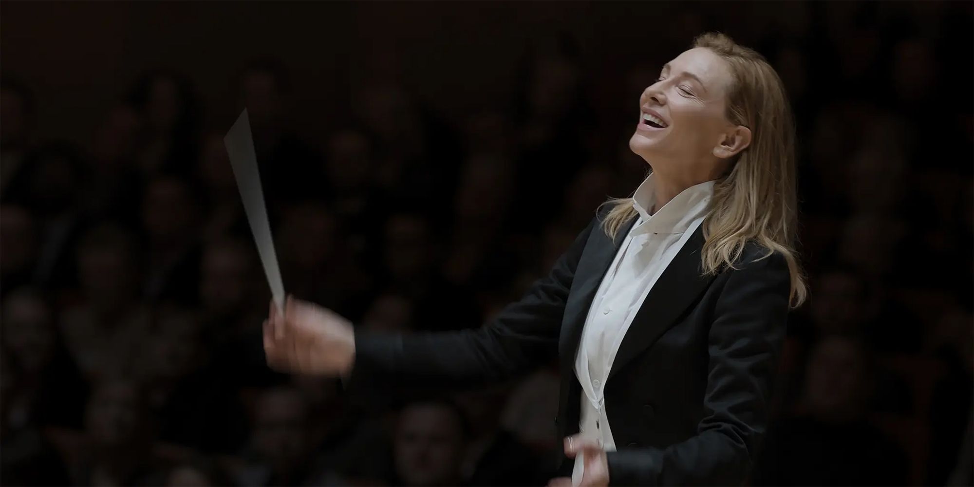 Cate Blanchett as Lydia Tar conducts in Tar