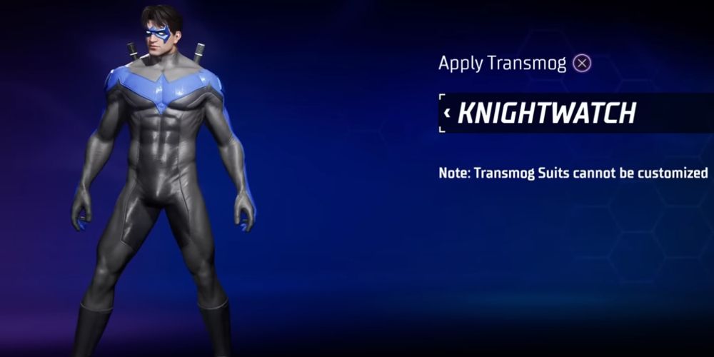 Nightwing's KnightWatch suit is seen in Gotham Knights