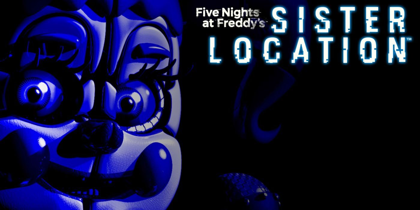 The key art and logo for Five Nights At Freddy's: Sister Location.