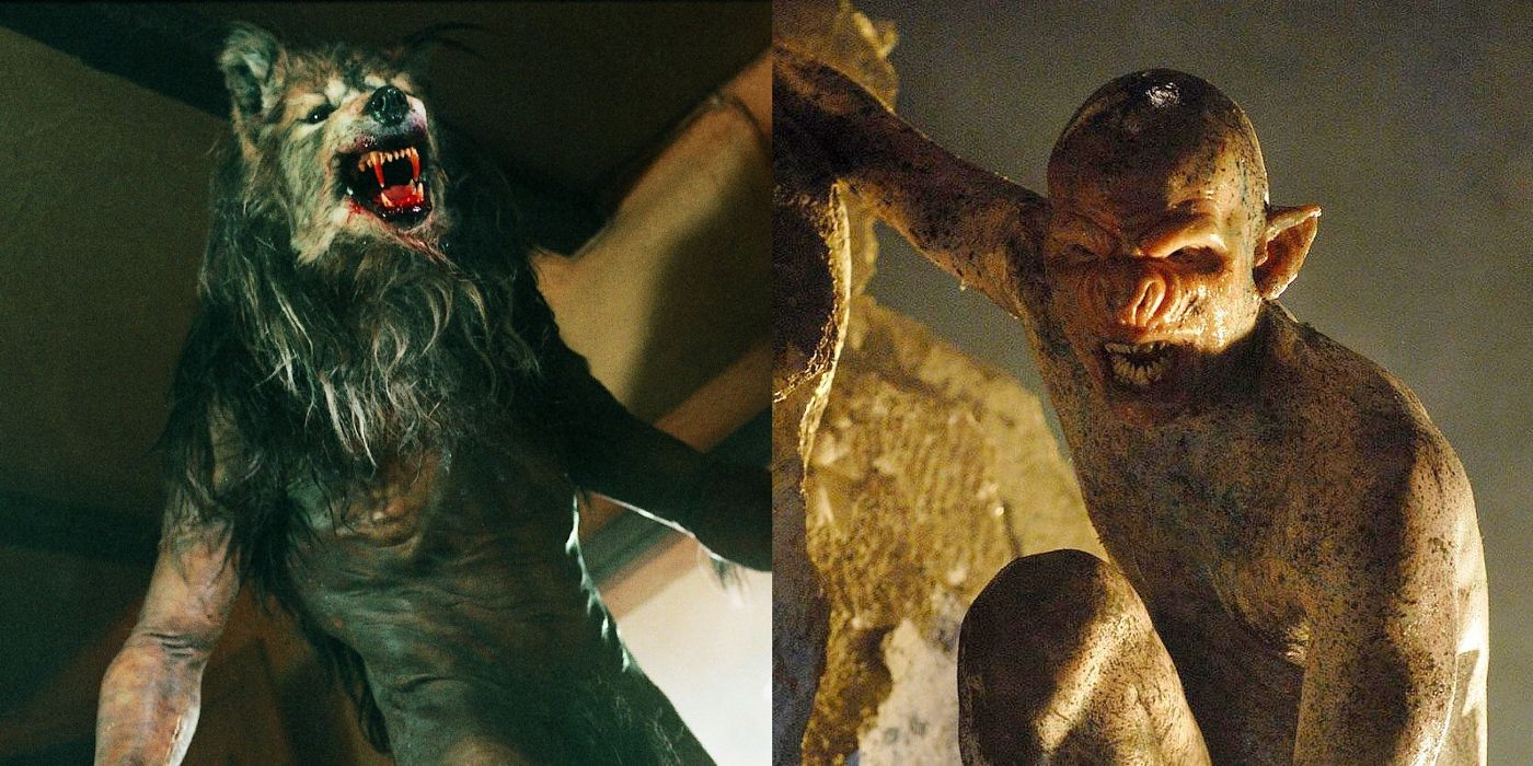A werewolf looms large in Dog Soldiers and a Crawler kneels in a cave in The Descent