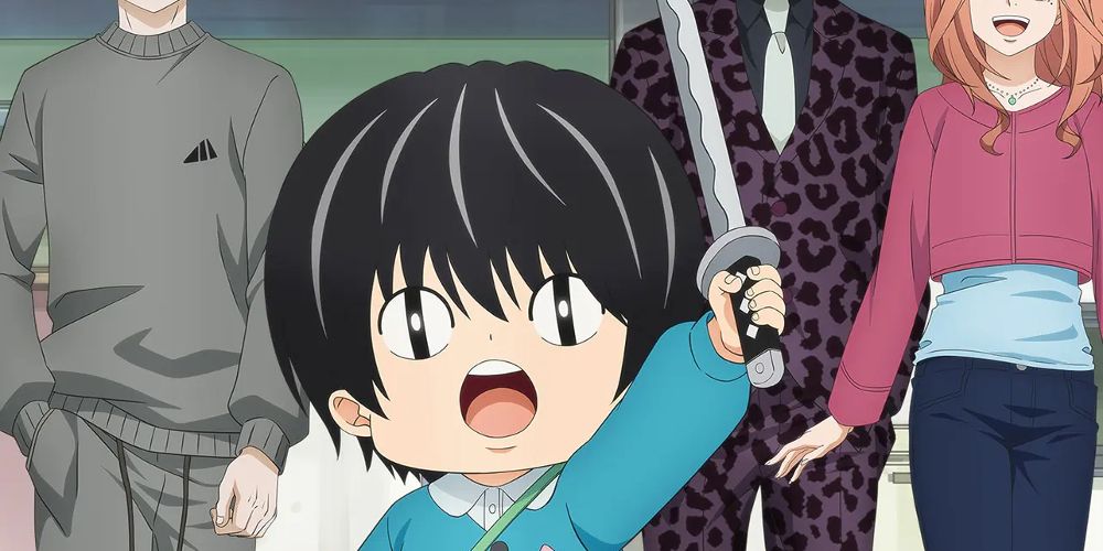 Kotaro holds a samurai sword on Kotaro Lives Alone